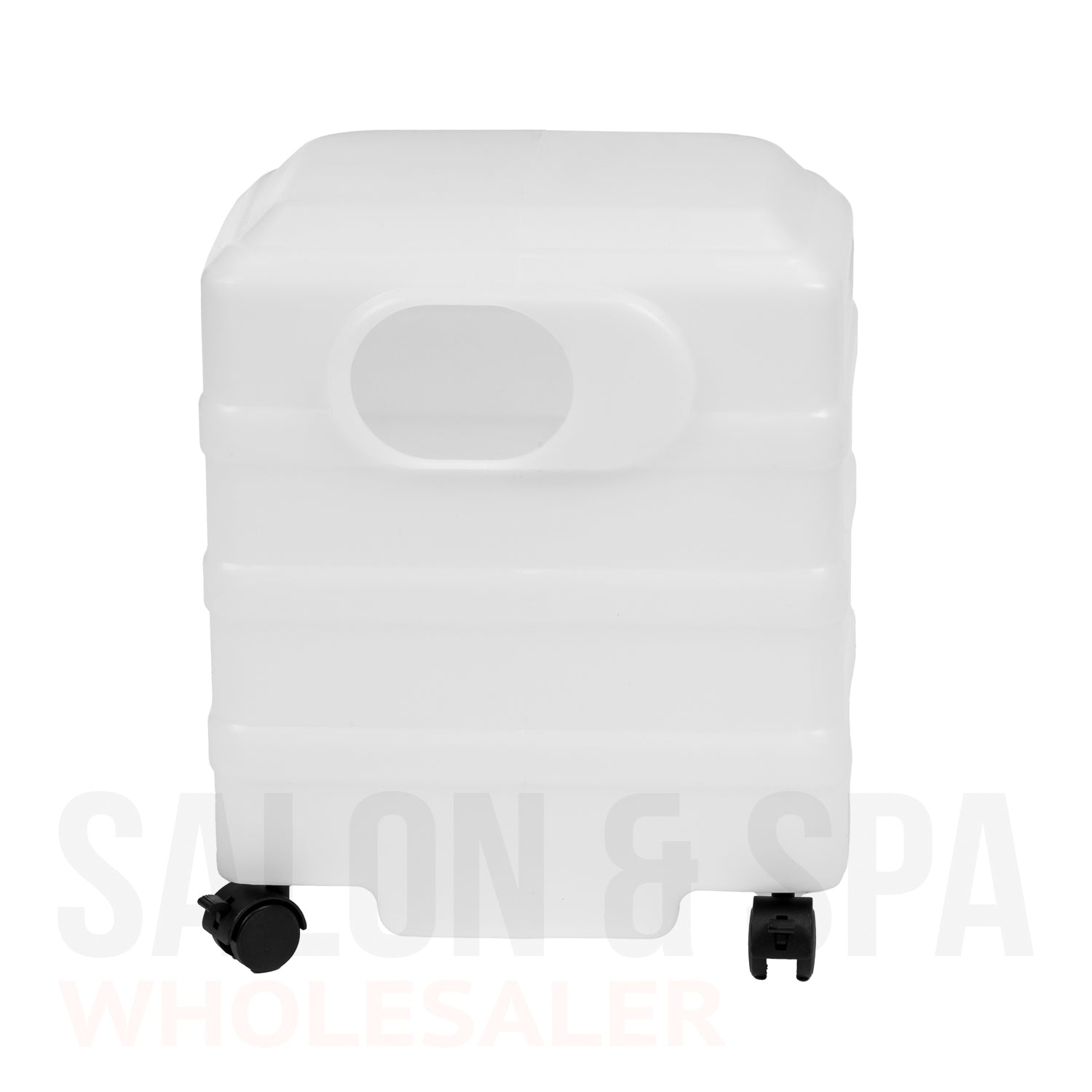 Back view of the SSW 5-Gallon Disposable Waste-Water Tank.
