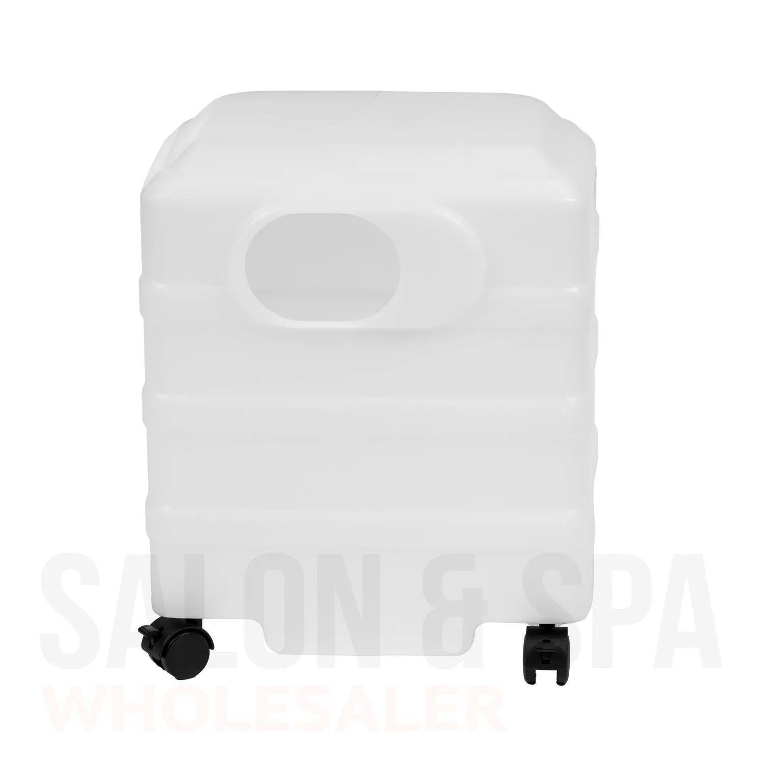 Back view of the SSW 5-Gallon Disposable Waste-Water Tank.