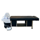 Profile view of the black SSW 611-1D Fresh Water Japanese Head Spa Massage Bed