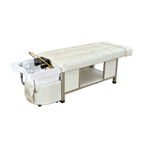 Image of the light cream SSW 611-1D Fresh Water Japanese Head Spa Massage Bed