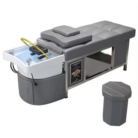 Image of the gray SSW 611-1NM Japanese Head Spa Massage Bed