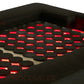 Detail image of the red LED lights on the SSW 611-2 Japanese Head Spa Massage Bed. 