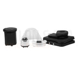 Included accessories for the black SSW 611-2 Japanese Head Spa Massage Bed. 