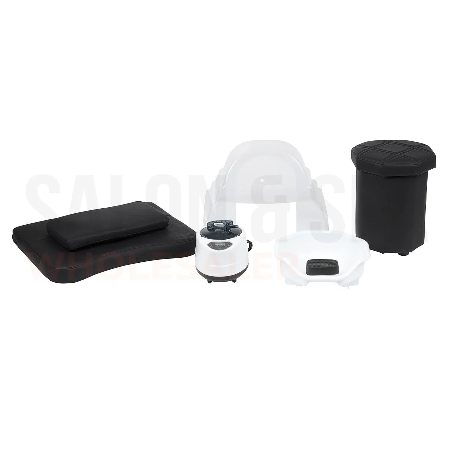 Included accessories for the SSW 611-4 Japanese Head Spa Massage Bed. 