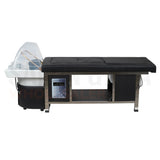 Profile view of the black SSW 611-4 Japanese Head Spa Massage Bed. 