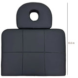 Overall length of the SSW 61124 Padded Shampoo Bowl Cover with face cradle