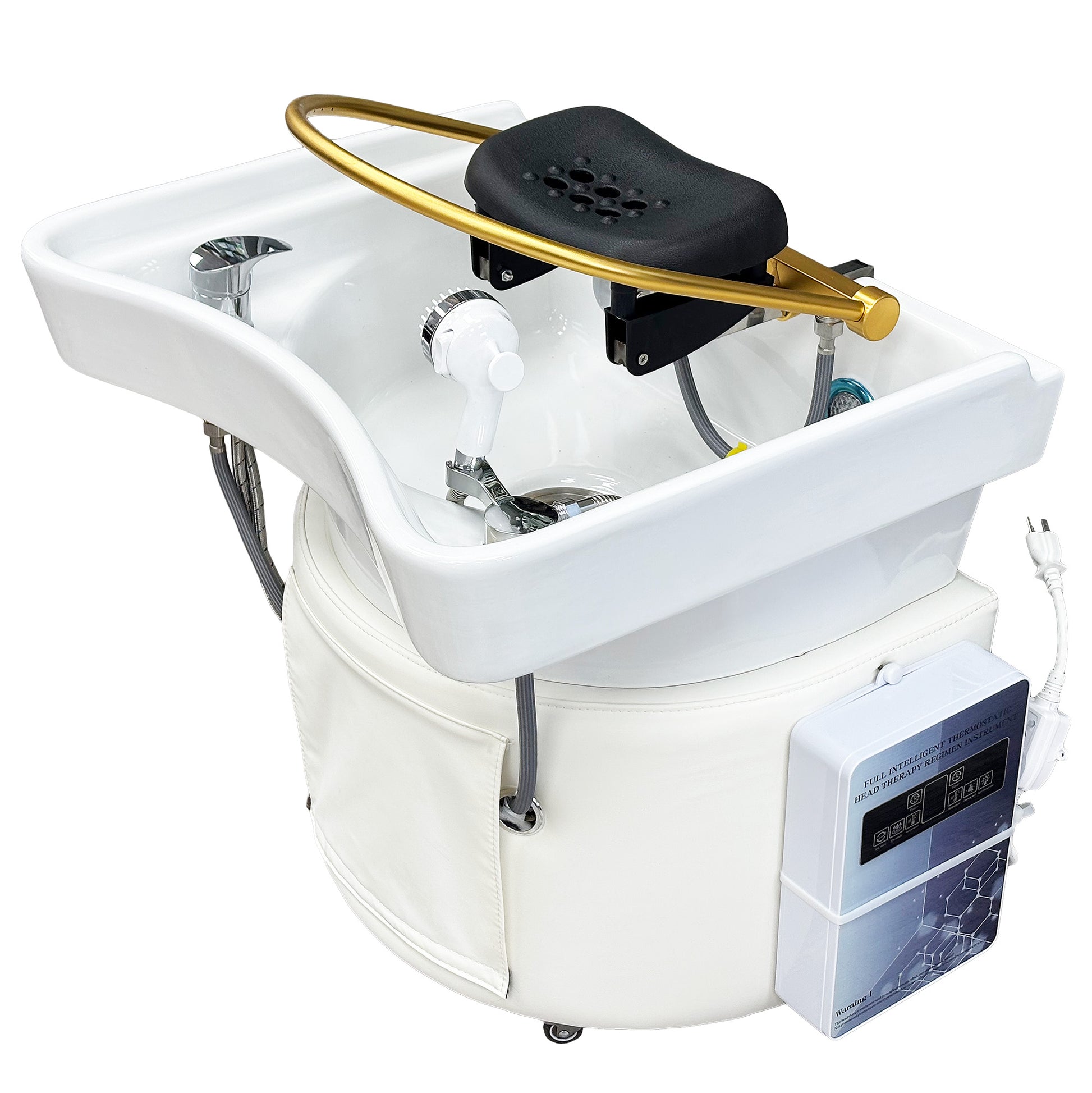 Main image of the white SSW 6114NP Japanese Head Spa Massage Bed. 