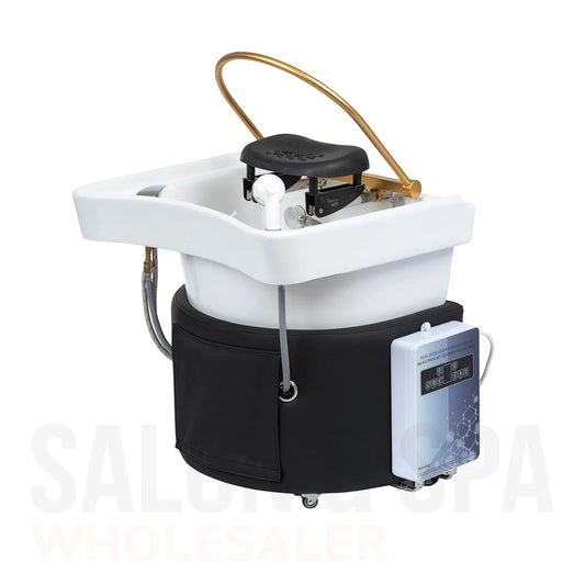 Main image of the black SSW 6114NP Non-Portable Japanese Head Spa Shampoo Bowl