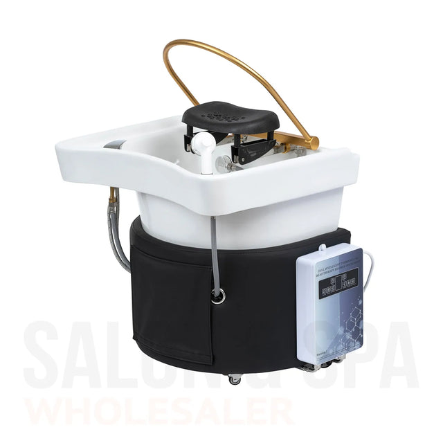 Main image of the black SSW 6114NP Non-Portable Japanese Head Spa Shampoo Bowl
