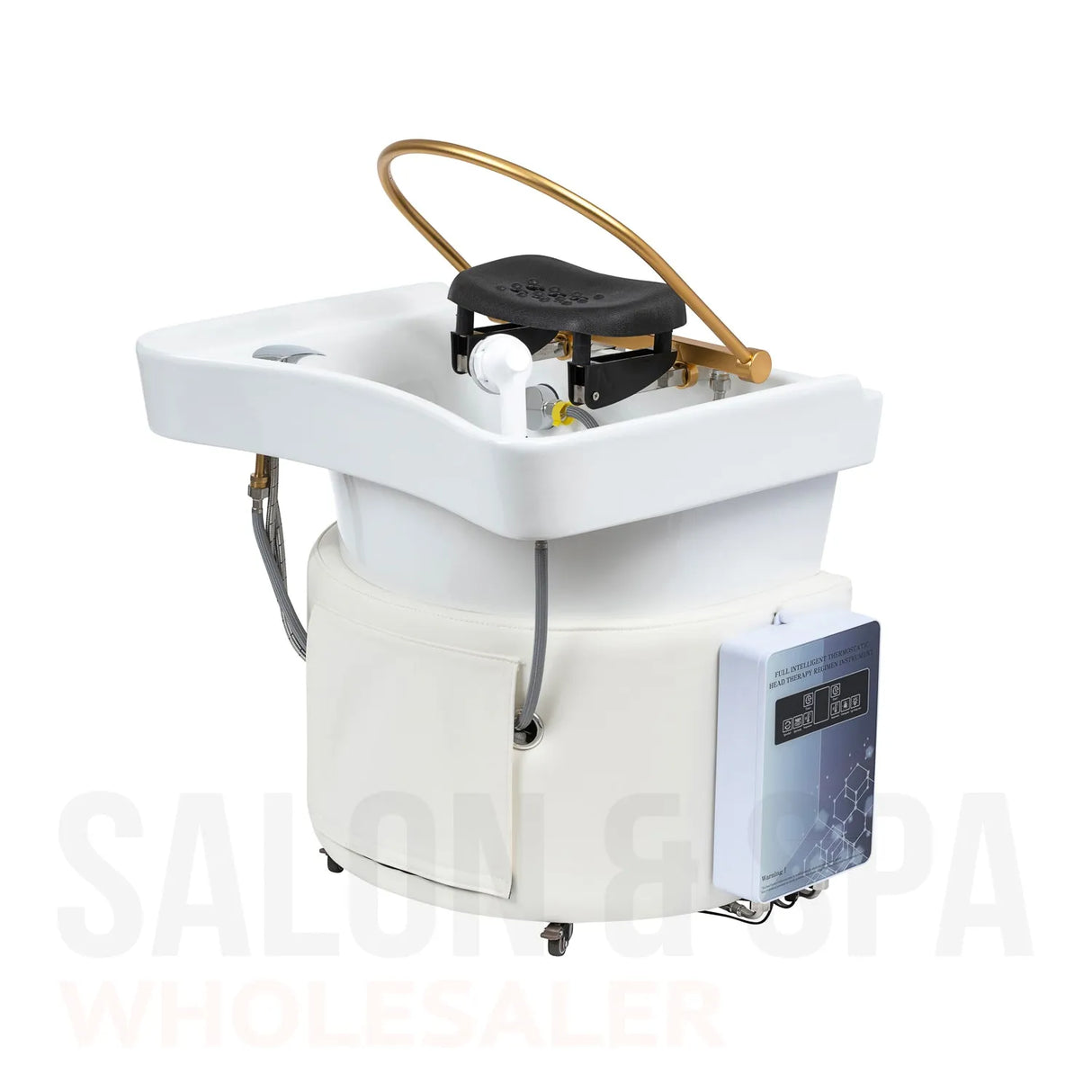 Image of the white SSW 6114NP Non-Portable Japanese Head Spa Shampoo Bowl