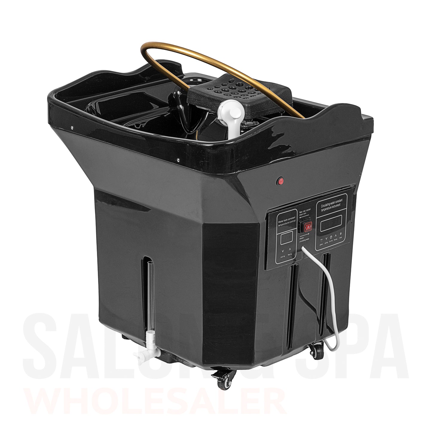 Image of the black SSW 6114P Portable Head Spa Shampoo Bowl. 