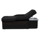 Image showcasing the electric lifting back cushion of the black SSW 631 Electric Japanese Head Spa Massage Bed