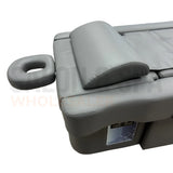 Image of the headrest and face cradle that comes with the gray SSW 631 Electric Japanese Head Spa Massage Bed