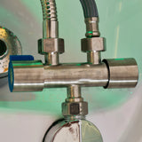 Water valve on the SSW 645D Fresh Water Electric Japanese Head Spa Massage Bed.