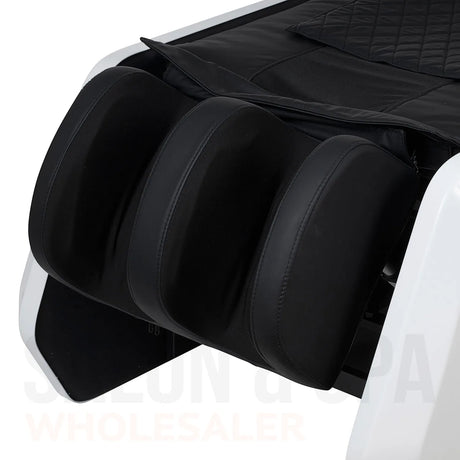 Detail image of the leg massagers on the SSW A029 Japanese Head Spa Massage Bed.