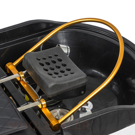 Detail image of the sink on the SSW A029 Japanese Head Spa Massage Bed.