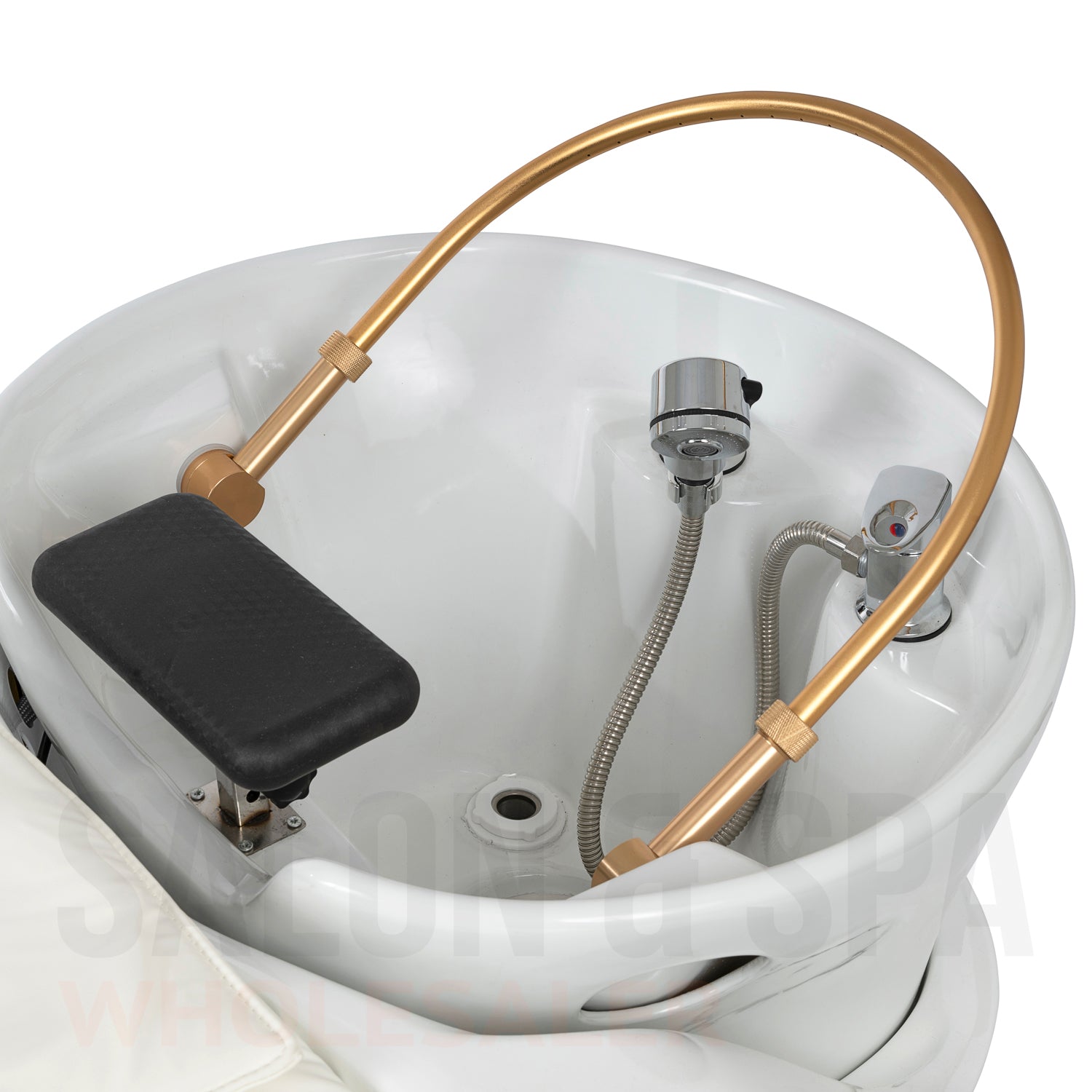 Sink detail image on the SSW A035 Japanese Head Spa Massage Bed. 