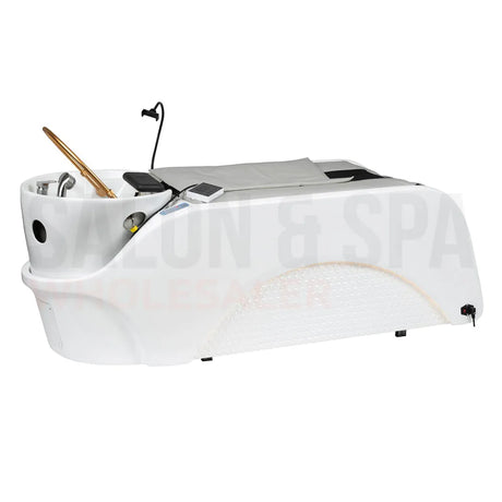 Image of the white SSW A035 Japanese Head Spa Massage Bed. 