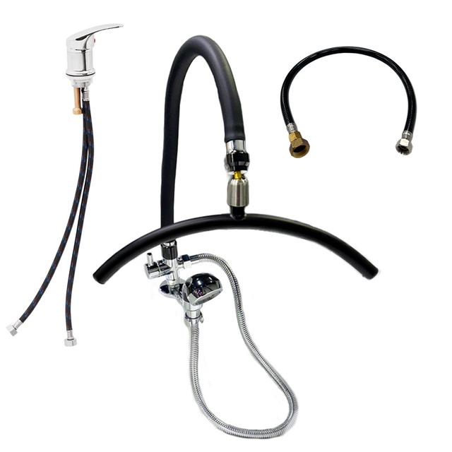 Main image of the plumbed SSW Cloudburst Head Spa Conversion Kit. 