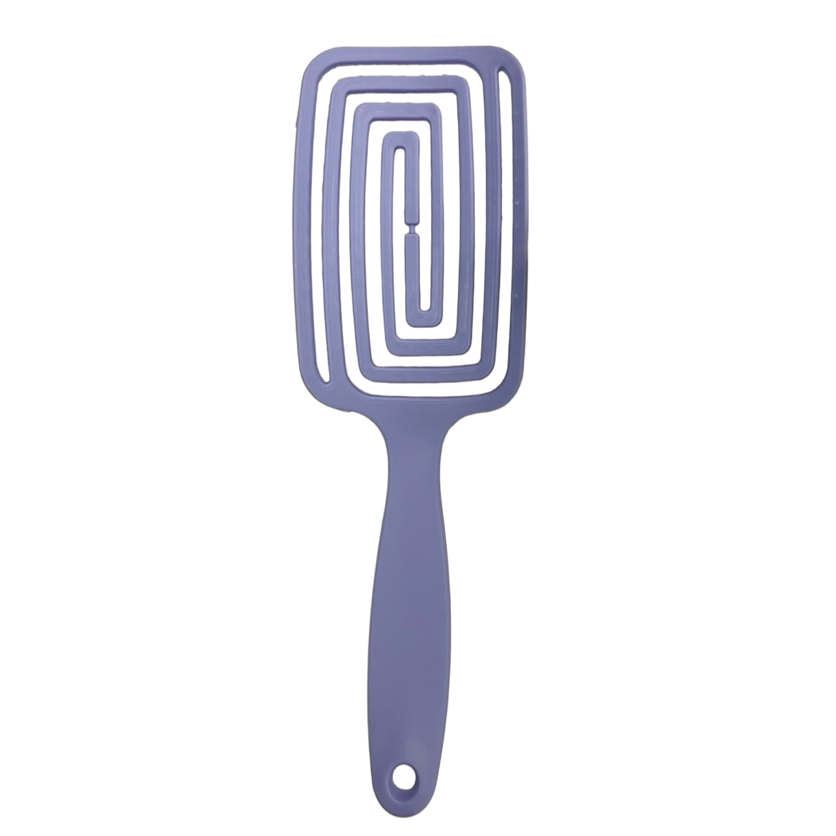 Rear image of the violet SSW Flexible Detangling Hairbrush.