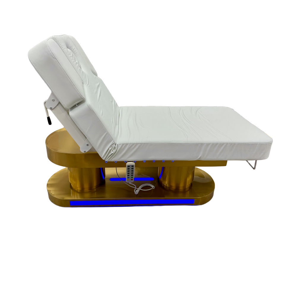 Image of the SSW LT1838 Electric Treatment Table with the backrest lifted up.