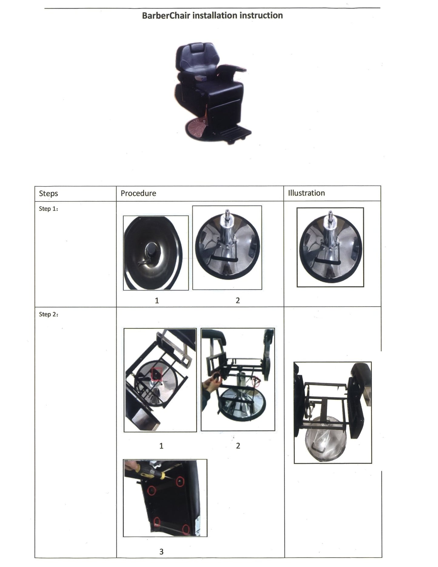SSW LT810 Barber Chair