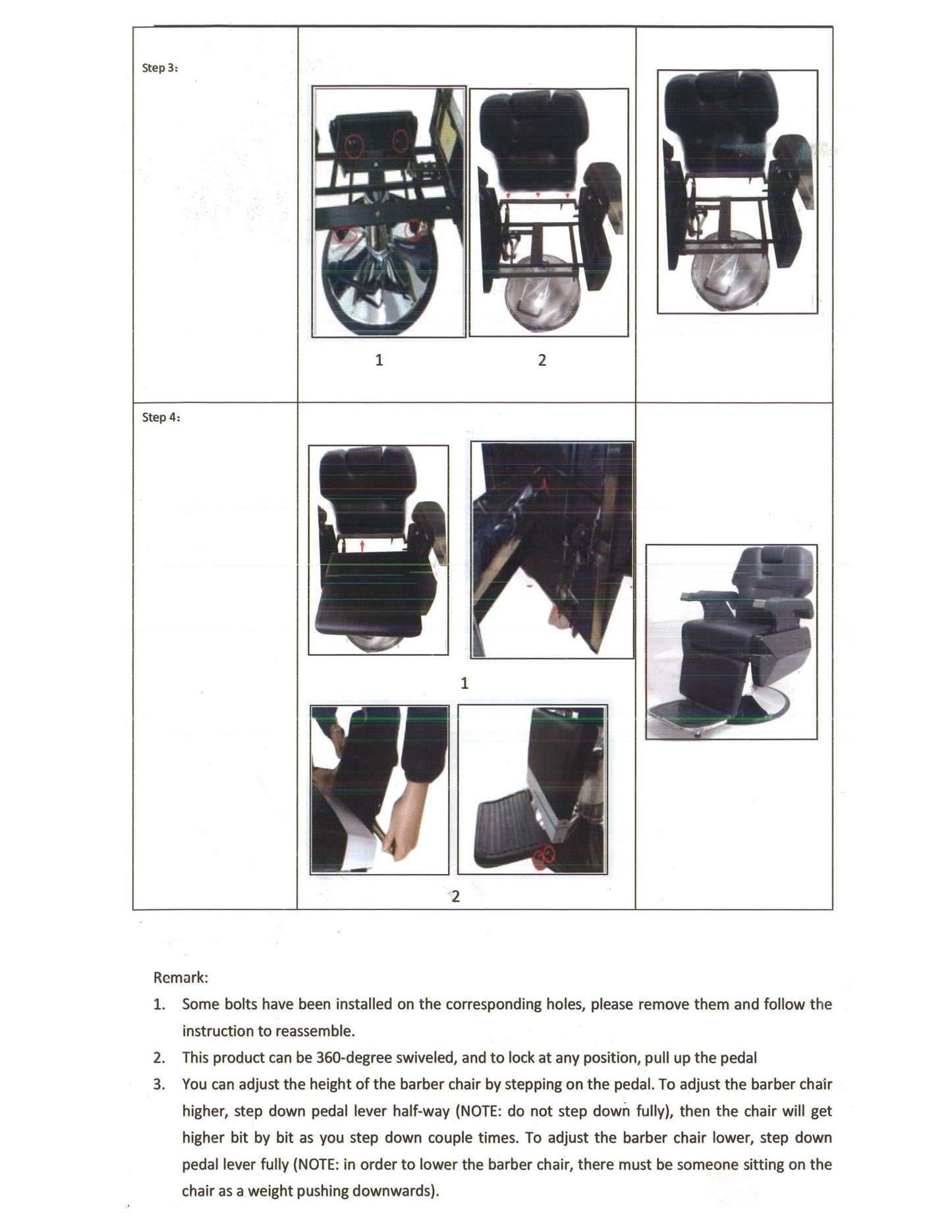 SSW LT810 Barber Chair