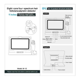 Page 1 of the instructions for the SSW M12 Professional Hair & Scalp Analyzer