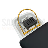 Detail image of the sink on the SSW M35 Electric Japanese Head Spa Massage Bed. 