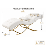 Dimensions of the SSW MLCO601 Curved Professional Eyelash Bed and Spa Treatment Table.