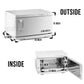 Image shows the dimensions of SSW MS-4049 Hot Towel Warmer. 