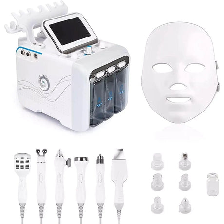 SSW Professional 7-in-1 Hydrafacial Machine with 7-inch touchscreen, designed for comprehensive facial treatments.