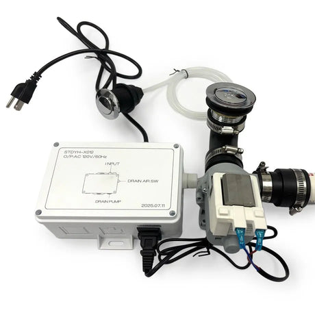 Main image of the SSW Replacement Drain Pump Kit for Head Spa Shampoo Bowls - only compatible with select models.
