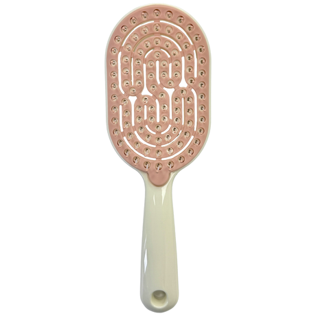 Main image of the ivory-blush SSW Flexible Self-Cleaning Detangling Hairbrush