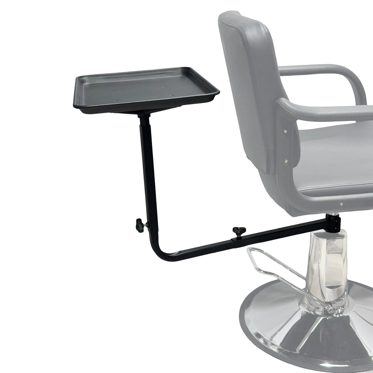 SSW SW0200 Salon Chair Tray with sturdy metal frame and smooth surface for salon tools and accessories.