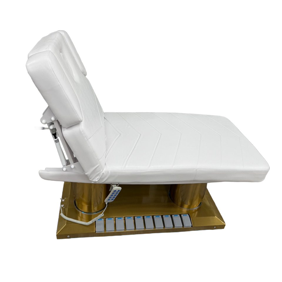 image of the SSW LT8750 Electric Treatment Table with the back raised.
