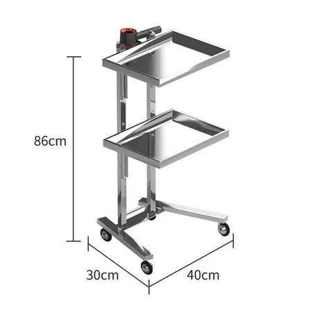 SW30 - Silver | Salon Folding Tray TROLLEY SSW 