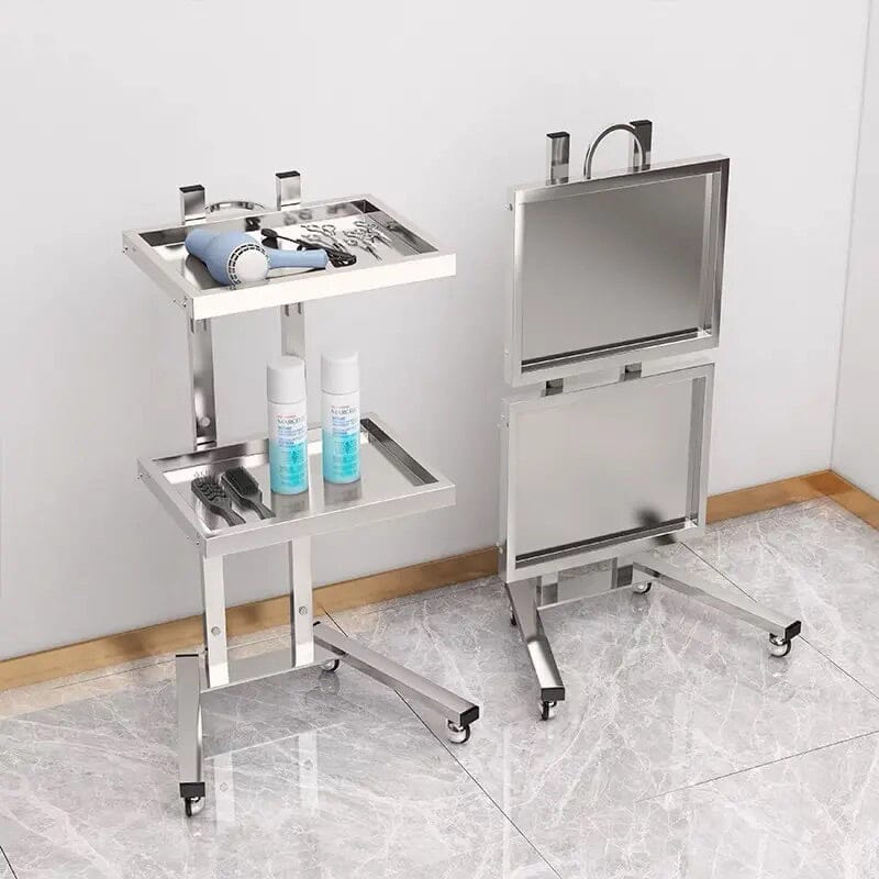 SW30 - Silver | Salon Folding Tray TROLLEY SSW 