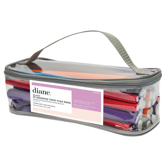 10 Assorted Twist Flex Rods | 30 Pack | DER001 | DIANE PERSONAL CARE DIANE 