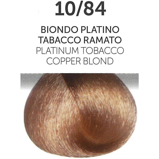 Perlacolor 10/84 Platinum Tobacco Copper Blond Permanent Hair Dye 100 ml - Long-lasting color for salon treatments. 