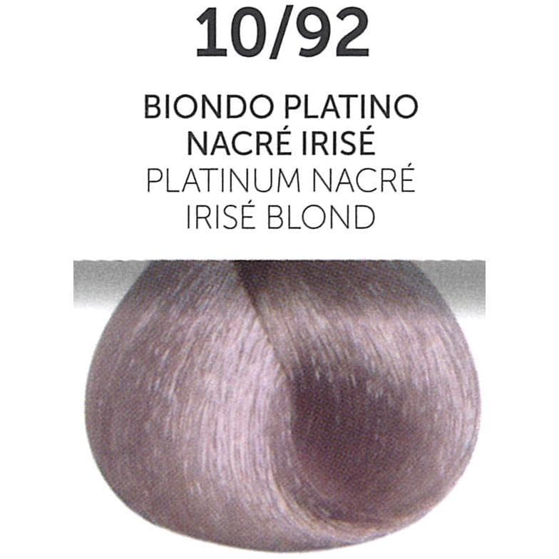 Perlacolor 10/92 Platinum Nacre Irise Blond Permanent Hair Dye 100 ml - Long-lasting color for salon treatments. 
