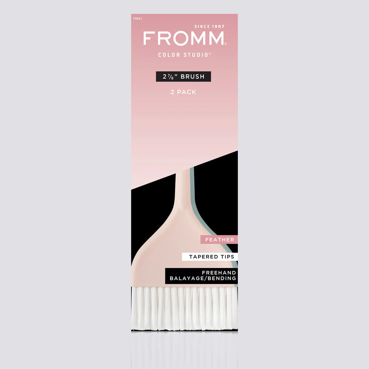 2 7/8" Feather Color Brushes | 2 PACK | F9421 | FROMM HAIR COLORING ACCESSORIES FROMM 