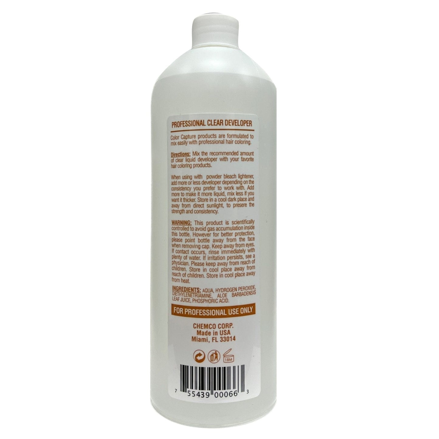 20 Volume | Clear Liquid Developer | COLOR CAPTURE HAIR COLOR COLOR CAPTURE 