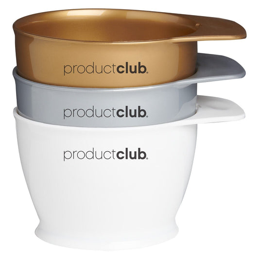 3 Mixing Bowls | Premier Collection | MB-MET | Product Club HAIR COLORING ACCESSORIES PRODUCT CLUB 