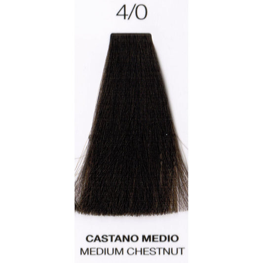 Perlacolor Purity 4/0 Chestnut Ammonia-Free Permanent Hair Dye 100 ml - Long-lasting color for salon treatments.