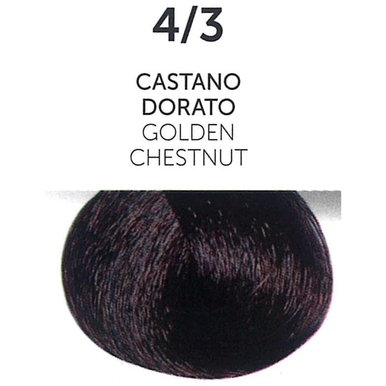 Perlacolor 4/3 Golden Chestnut Permanent Hair Dye 100 ml - Long-lasting color for salon treatments. 