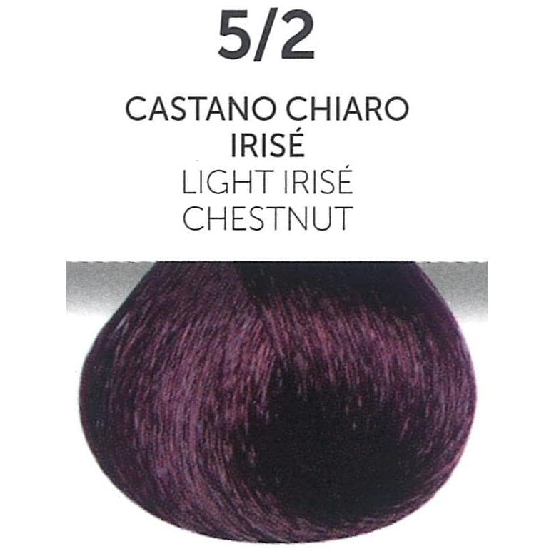 Perlacolor 5/2 Light Irise Chestnut Permanent Hair Dye 100 ml - Long-lasting color for salon treatments. 