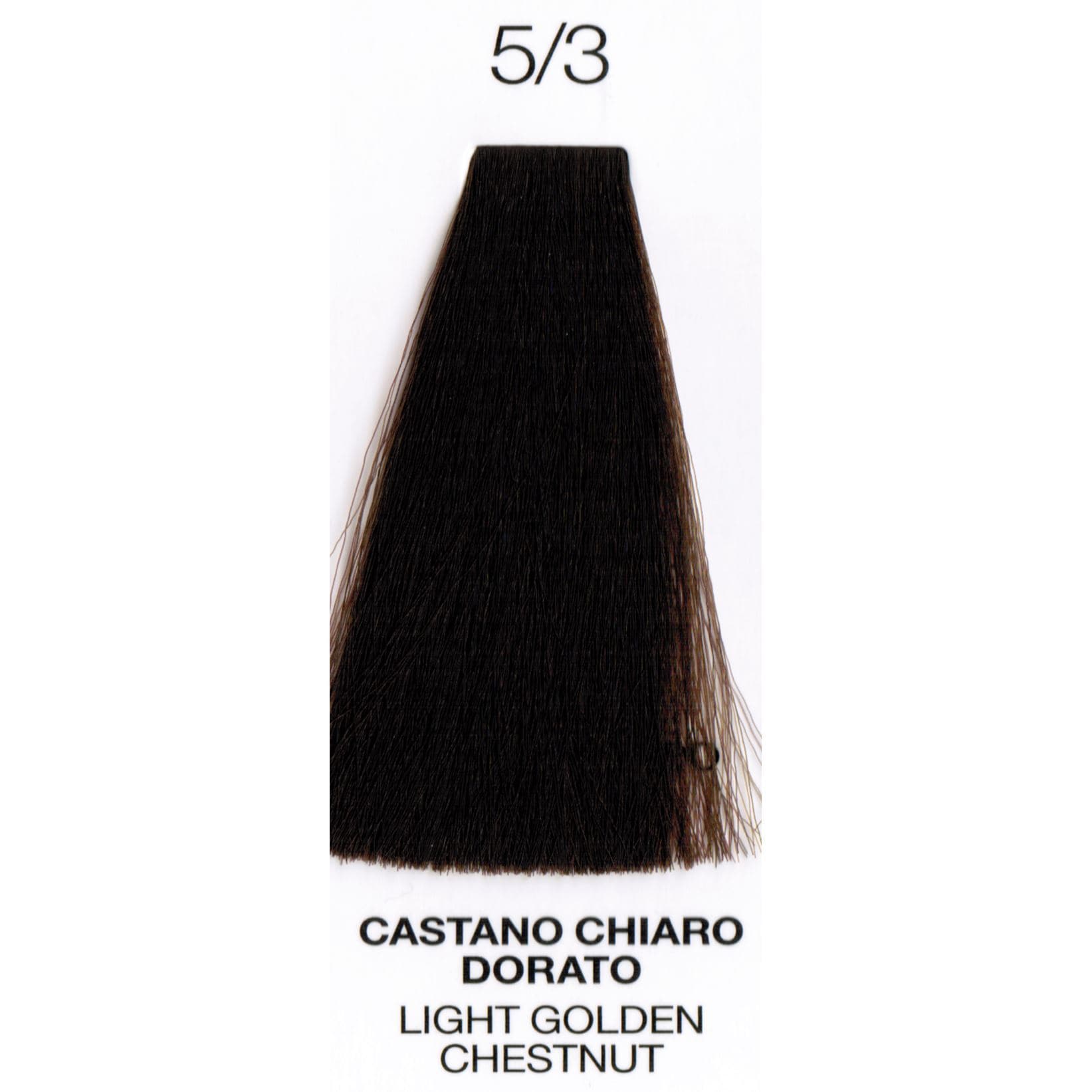 Perlacolor Purity 5/3 Light Golden Chestnut Ammonia-Free Permanent Hair Dye 100 ml - Long-lasting color for salon treatments.