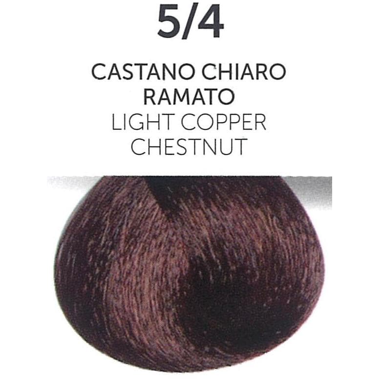 Perlacolor 5/4 Light Copper Chestnut Permanent Hair Dye 100 ml - Long-lasting color for salon treatments. 