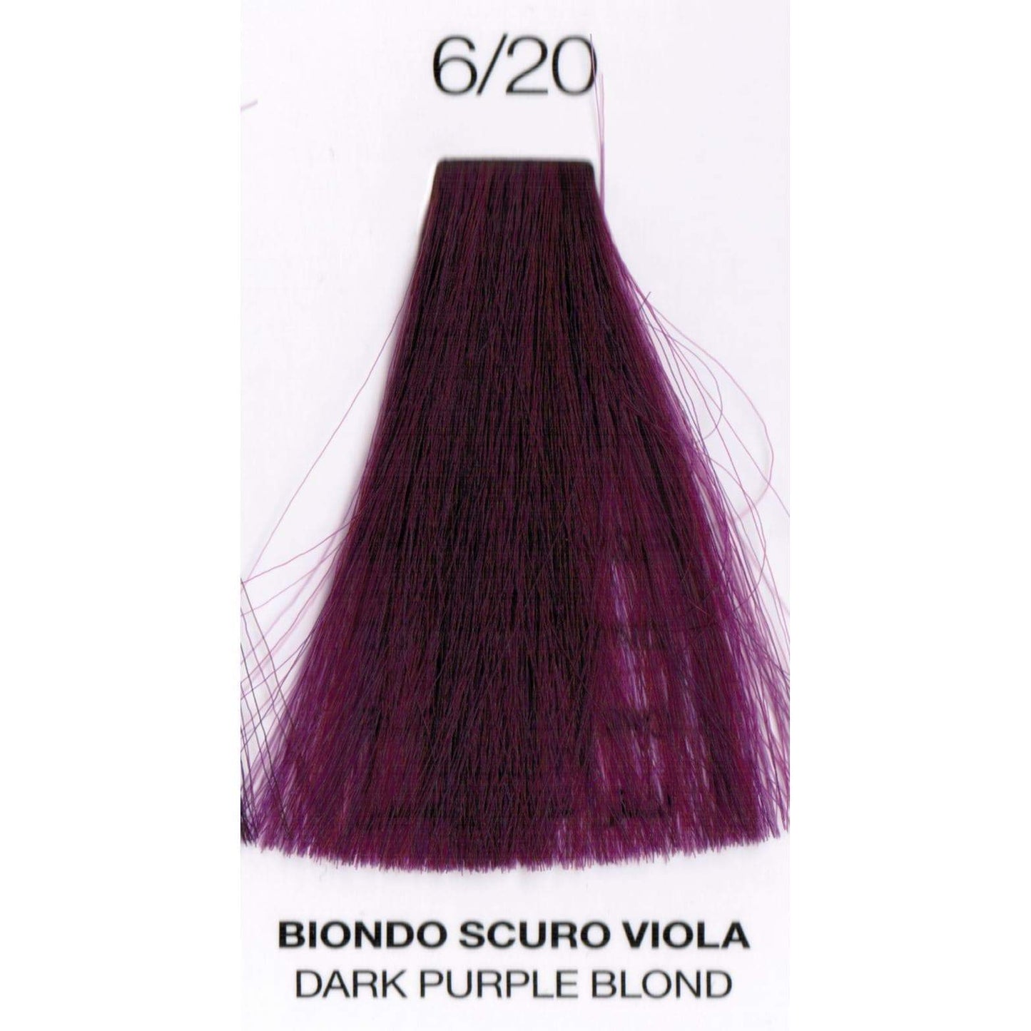 Perlacolor Purity 6/20 Dark Purple Blond Ammonia-Free Permanent Hair Dye 100 ml - Long-lasting color for salon treatments.